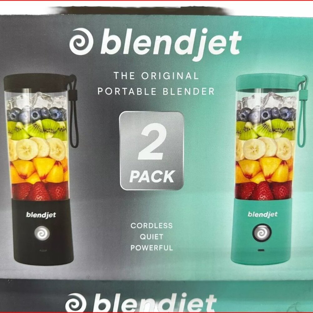 BlendJet 2 Portable Blenders - Mint and Black New in Box